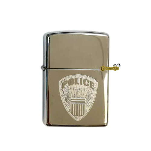 מצית זיפו ®Zippo כסוף Police 218zb