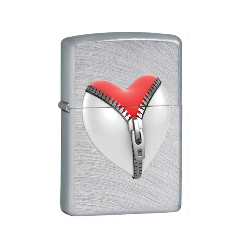 מצית זיפו ®Zippo לב רוכסן Zip Heart 28327