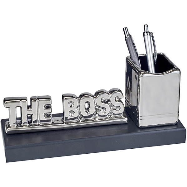 “הבוס” מעמד שולחני עם כוס לעטים za4139 The Boss