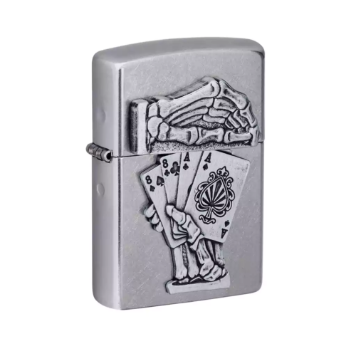®Zippo מצית זיפו Dead Mans Hand Emblem Design