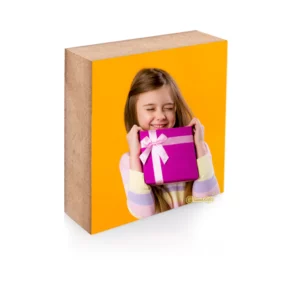 בלוק מעץ מודפס גודל 20*20ס"מ